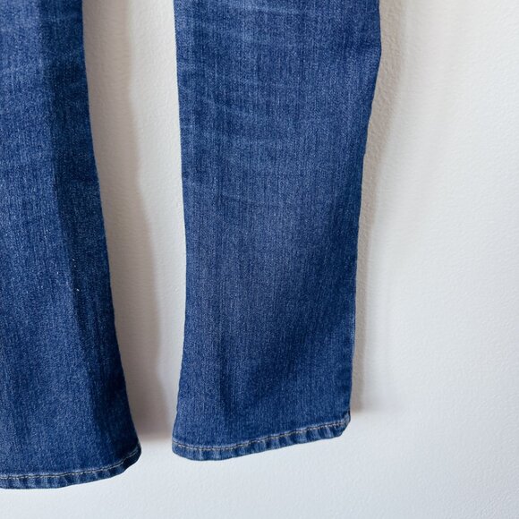 OshKosh B'Gosh jeans size 7 dark wash skinny boot cut for girls - Picture 9 of 12